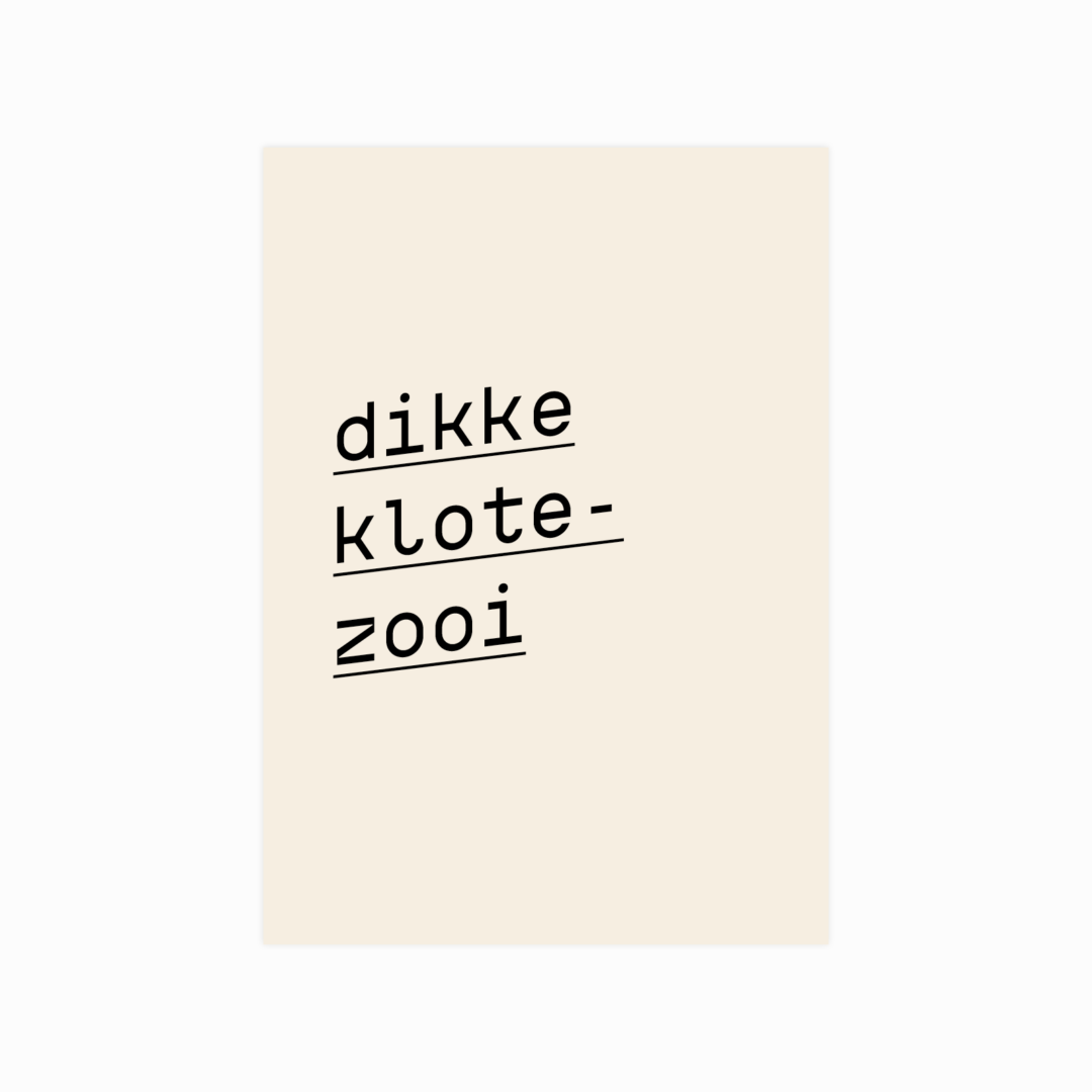 Dikke klotezooi