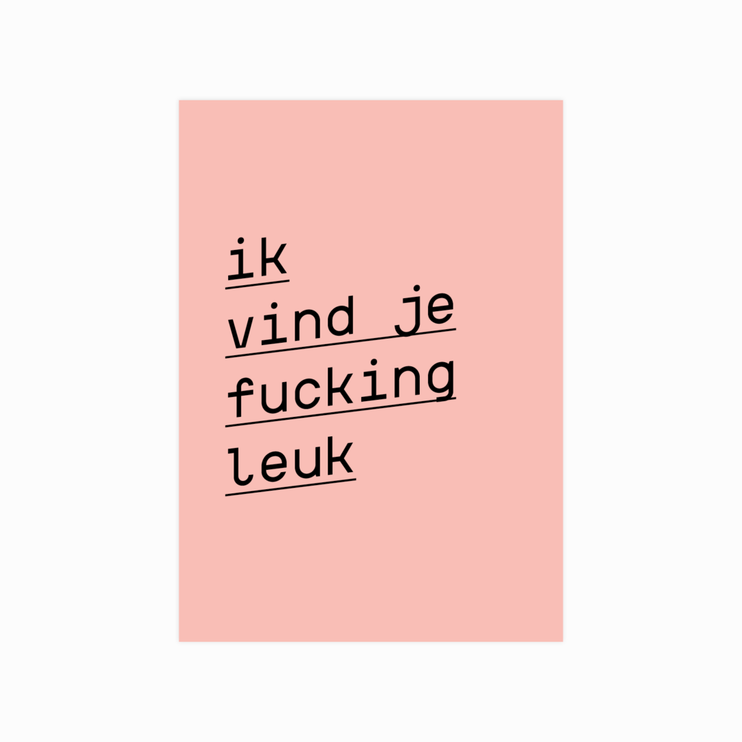 Ik vind je fucking leuk